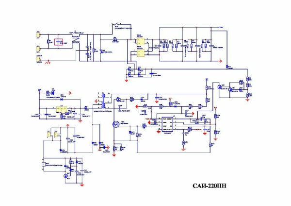Diagram of the Resant SAI 220PN inverter welding machine