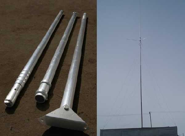 In some cases, you have to raise the antenna as high as possible - in lowlands or if trees block the reception. Then the telescopic rods come in handy.