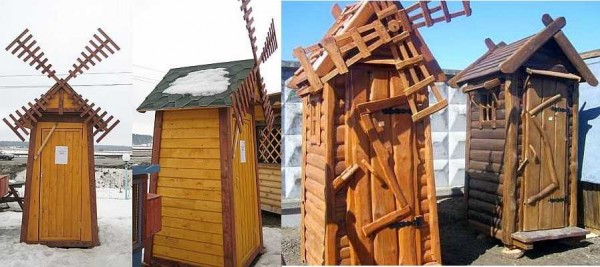 Country toilet-mill - a little imagination and an unsightly building becomes a decoration of the site