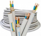 One of the variants of the triple insulated electrical cable (NUM)