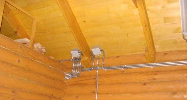Laying the cable in a corrugated metal hose is much more convenient and requires less costs
