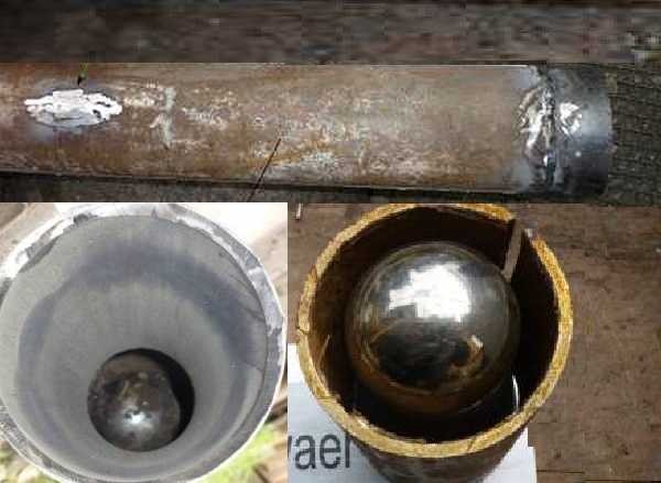 This is how everything looks half-assembled. At the bottom right, a ball is photographed in the transition - so it will be inside