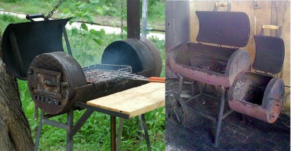 Braziers from a pipe - manufacturing will require a little more time: you need to weld the sides