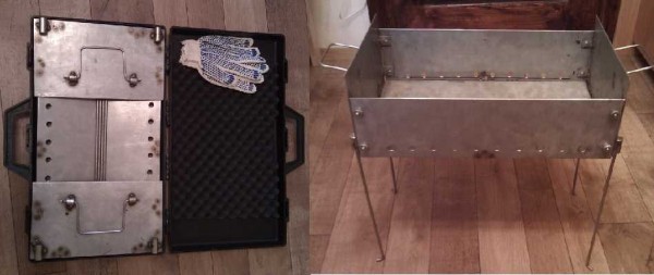 Brazier in a suitcase is a good idea