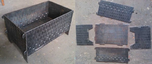 Brazier made of metal without welding - it is possible