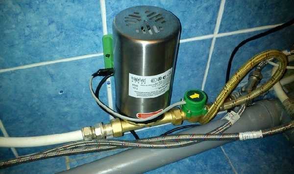 An example of installing a vortex pump to increase water pressure in the country