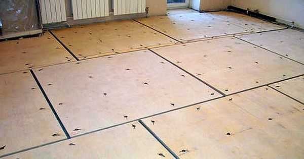 This is how an old wooden floor looks like, prepared for laying laminate