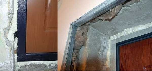 This picture remains after installing the door.