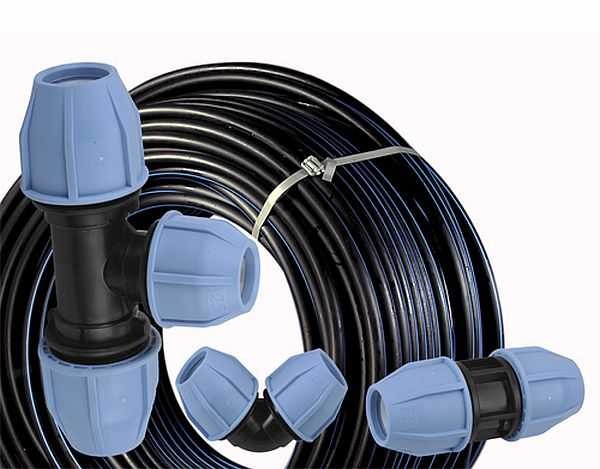 HDPE pipes for water supply systems are produced in coils or sections (depending on the diameter)