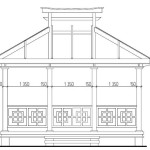 Main facade without roof