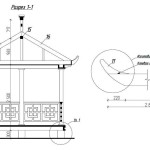 Cross section of a wooden arbor. In the photo on the right - how to make raised roof ends