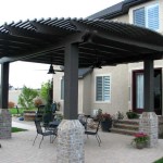 This is not a gazebo - a pergola, but again interestingly shaped pillars, you can take note