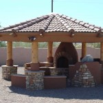 Oriental motives in the design. And only the unusual shape of the columns