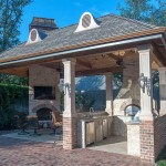 The ceramic brick gazebo is divided into two zones: separate kitchen, dining room - separate ...