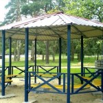 Metal octagonal gazebo