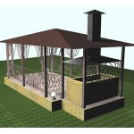 Broom gazebo with BBQ
