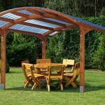 Open gazebo in the meadow