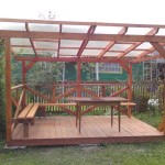 Gazebos with a pitched roof are rare.