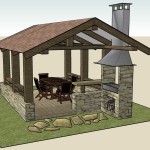 Project with a barbecue attached to the side. You rarely see this arrangement.