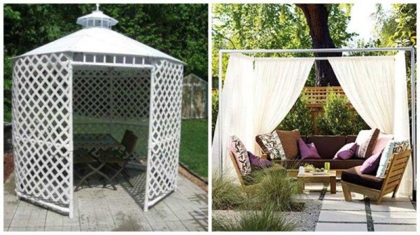 PVC plastic pipes can serve not only as a frame, but also as braided walls