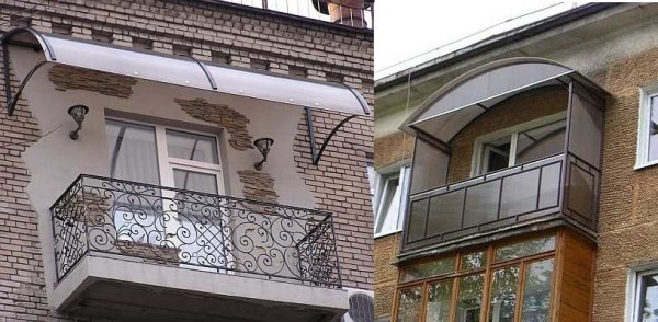 Polycarbonate in balcony decoration