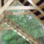 A gable roof was chosen with a raised puff