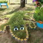 A cute crocodile from bottles in the country will appeal to children