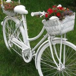 The bike cannot be repaired - paint it and plant flowers. Few people have such a summer cottage bed (the main thing is not to be scrapped)