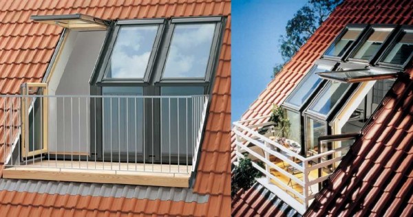 One type of small balcony
