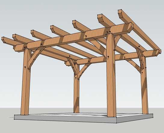 The simplest pergola design