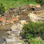 How to dam a pond, if there is a natural stream on your site - dig a pit, line it with a stone and direct the stream into it