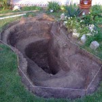 Having marked out the site, we dig out the foundation pit