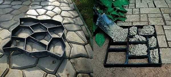 Large multi-storey buildings, walkways and small sculptures are made of concrete. To do this, use a different composition and proportions of the components