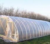 This greenhouse on arches made of PVC pipes is assembled by one person with his own hands in 3-4 hours