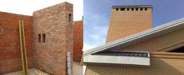 When planning a private house, you can collect all ventilation ducts in one place and bring them to the roof