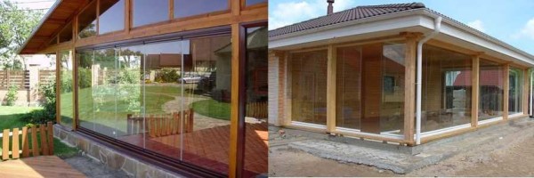 Glazing of the veranda with polycarbonate: you can do it yourself