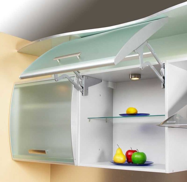 Furniture doors can open upwards