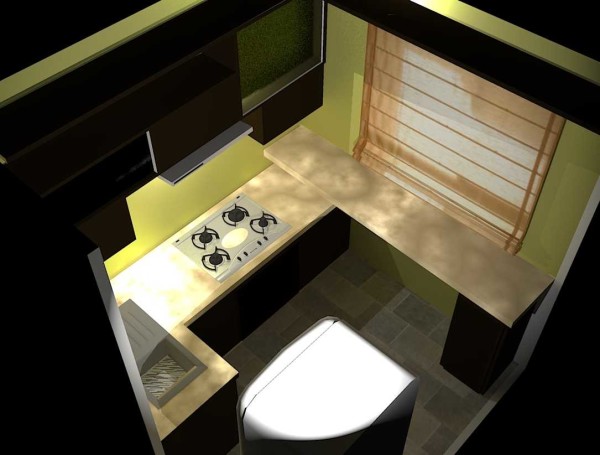 Vertical drop can be used as shelves