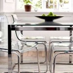 Not only the table can be transparent, but also the chairs