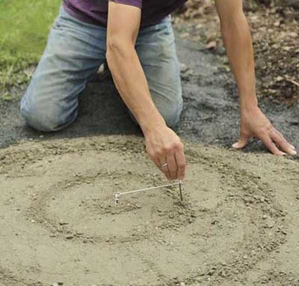 Paint on the sand