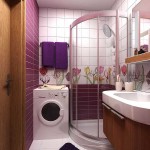 Sometimes it is even possible to put a washing machine in a small bathroom.
