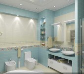 Narrow beams of light on tiles look especially bright