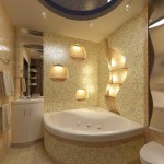 The shape of the niches and the light are beaten, the beautiful design of the bathroom consists of such little things
