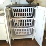 Don't feel like putting a laundry basket in a beautiful bathroom? Make a linen cabinet with drawers