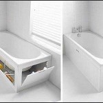 There is more than enough space under the bathroom.