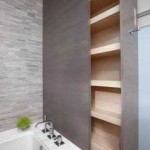 The pipes are hidden in the niche, but there is still a lot of free space ... we will make a pull-out shelf there