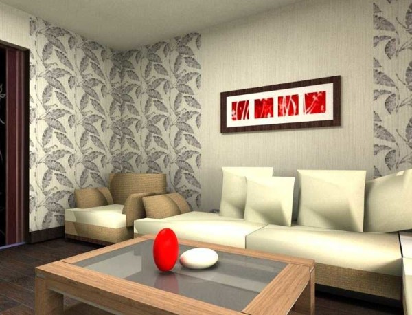 Such a wide strip on a long wall will make it shorter.