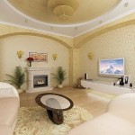 Hall with a fireplace. In the apartment, if there is such a thing, then only in new buildings