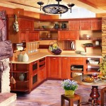 Cozy kitchen in a country house - the center of gravity