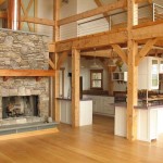 And even in modern interiors, stone and wood set the tone
